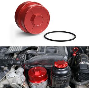 Bevinsee Oil Filter Housing Lid Cap with O-Ring 11421744000 11421741000 Compatible with BMW 323i 325i 328i 330i 525i 528i 530i M52 M54 M56 Engine E36 E46 E39 E46 E60 X3 X5 Z3 Z4, Aluminum, Silver in Kuwait