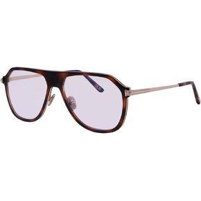Tom Ford FT5943-B 056 Eyeglasses Men's Brown/Monocolor/Blue Block Full Rim 56mm