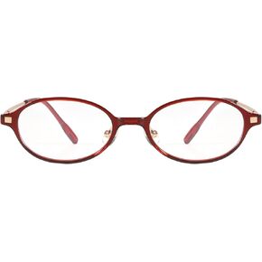 Small Retro Oval Fake Glasses for Women Fashion Blue Light Non Prescription Eyeglasses to Cosplay