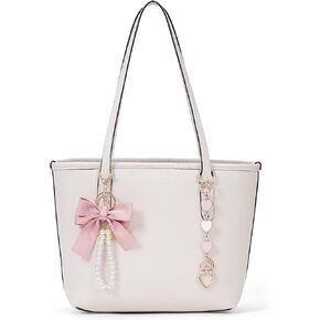 Small Tote Bag for Women Vegan Leather Hobo Bag Small City Tote Trendy Luxury Work Bag College Shoulder Bag