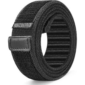 Nickel Free Non-Metal Tsa Approved Hypoallergenic No Scratch Without Buckle Belt Mechanic Nylon Belt