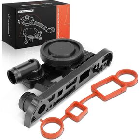 A-Premium PCV Valve Crankcase Vent Valve Breather Hose w/Gasket Kit Compatible with VW Passat 2006, Golf R 2012-2013 & Audi A4 2005-2006/2008, A3 2006, A4 Quattro 2005-2006, 2.0L, With Check Valve