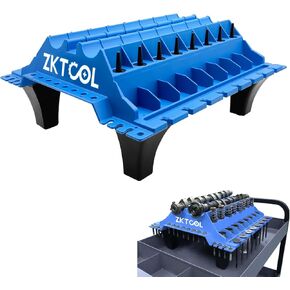 ZKTOOL Engine Cylinder Head Organizer Valves Tool,Engine Organizer Parts Tray,Valvetrain Organizer Trays,Engine Cylinder Head Tray Organiser,Store Car Cylinder Head Parts (Valves, Springs, Camshafts)