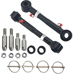 نظام قطع الاتصال الأمامي Swaybar أسرع لـ JK JKU 2007-2018 استبدال 2.5 " - 6" مصاعد قابلة للتعديل (أسود)