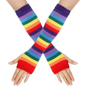 Goth Arm Warmers for Women Y2k Harajuku Punk Rock Rave Gothic Grunge