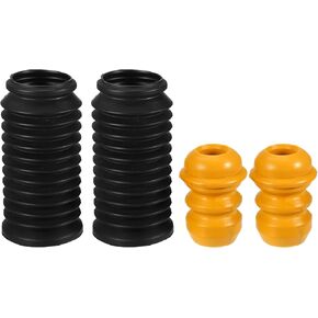 No.99634330102/99634350500 Suspension Strut Bumper Bump Stop with Dust Cover for Porsche 996 1999-2005 / Inner/Durable Rubber / 1 Set Yellow
