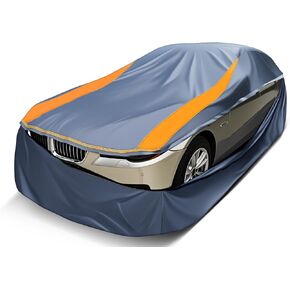 Full Enclosed Car Cover Universal Fit for Wrangler 4 Door/Grand Cherokee,Outback,BMW X3/X5,Lexus RX350,4Runner/Highlander,Audi Q5,Macan/Cayenne,Model y,Equinox,Edge,Infiniti QX50/55,MDX/RDX