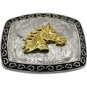 WMG Western Rodeo للجنسين للحيوانات عاشية الحيوانات الحصان كبير كبير حزام حزام النغمة الذهبية الضخمة