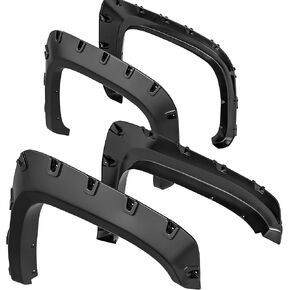 Fender Fender Fender Fender ، متوافقة مع 2007-2013 Chevy Silverado 1500 ، 2007-2014 Silverado 2500HD و 3500HD ، 6.5 و 8.1 قدم ، عجلات خلفية الأمامية الالتقاط تشاعل الحواس ويلز ويلز.