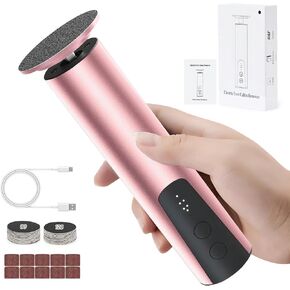 ترقية مزيل Callus Callus الكهربائي اللاسلكي ، Remover Callus Remover القابلة لإعادة الشحن لجلد الكعب Dead Dead مع 6 سرعة قابلة للتعديل ، وأداة باديكير مهنية لصالون المنتجع الصحي المنزلي مع الصنفرة البديلة