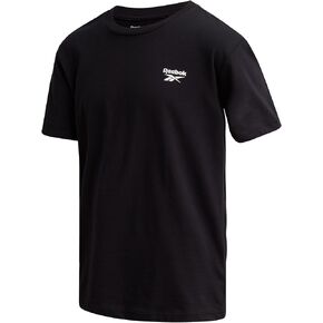 Reebok Boys Shirt - Short Sleeve Cotton T Shirt for Boys with Logo - Summer Kids Clothes for School and Play (Sizes: 8-14)