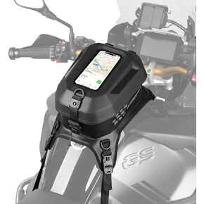Rhinowalk Motorcycle Tank Bag and Backpack, 5.6 Liter Touchscreen Waterproof Sports Backpack for Motorcycle Riding, Hiking, Cycling, Camping - Expandable MOLLE System