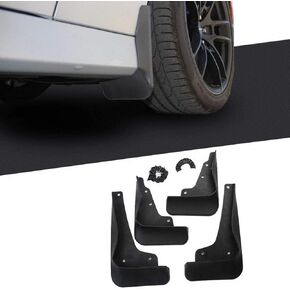 Crosselec 4PCS Car Black Mud Flaps Mudguard Fender Accessories for Dodge Charger 2015+ (GT/RT/SCAT Pack)