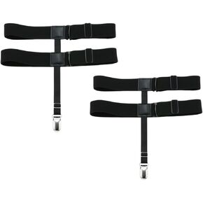 outman 2 pcs صفوف مزدوجة صفوف الفخذ مرنة أحزمة الرباط الأشرطة حلقات الساق مع مقاطع مضادة