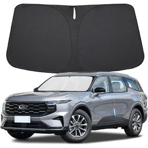 Windshield Sun Shade for Ford Edge 2015-2024 Front Window Sun Visor Protector for Ford Edge Accessories Foldable Sunshade Blocks UV Rays Keeps Your Car Cooler