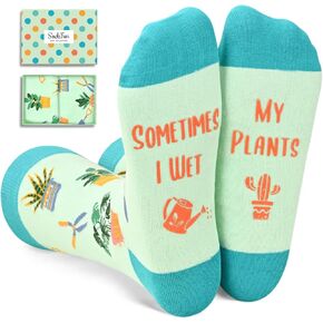 Funny Plant Socks for Women & Teen Girls - Gardening Gifts, Mom & Plant Lady Gifts, Mothers Day Socks