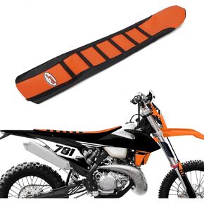 غطاء مقعد دراجة نارية القلق القابض للبشرة الناعمة لـ 85 105 SX 125 EXC 125 150 SX XC 200 EXC XC-W 250 SX-F XC-W XC 300 EXC XC XC-W 350 SX-F 450 EXC 450 SX SX-F XC-W 500 EXC XC-W 525 SX Orange