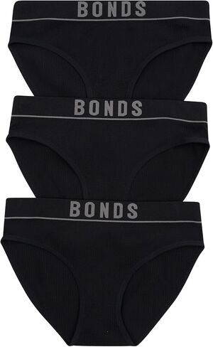 Bonds Seamless Stretch Rib Hipster High Leg Underwear for Women, 3-Pack in Kuwait