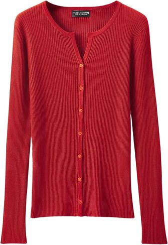 Women's 100% Merino Wool Cardigan Sweater Lightweight Button Down V Neck Long Sleeve Casual Fit Knit Dressy Classy in Saudi Arabia