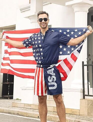 RAISEVERN Mens Romper Zipper Jumpsuit Male Shorts Sleeve One Piece Overalls Bro Outfits in Saudi Arabia