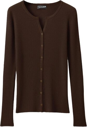 Women's 100% Merino Wool Cardigan Sweater Lightweight Button Down V Neck Long Sleeve Casual Fit Knit Dressy Classy in Saudi Arabia