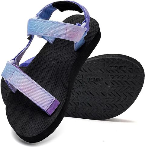 WateLves Kids Sandals Boys Girls Lightweight Non-slip Athletic Sandals with Adjustable Webbing for Hiking Walking Beach Water Sports in Saudi Arabia