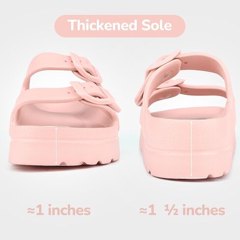 Kids Slides Sandals Adjustable Buckle Boys Girls Slides for Beach in Saudi Arabia