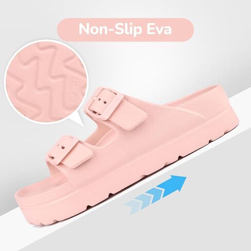 Kids Slides Sandals Adjustable Buckle Boys Girls Slides for Beach in Saudi Arabia
