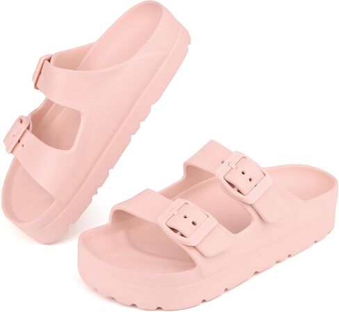 Kids Slides Sandals Adjustable Buckle Boys Girls Slides for Beach in Saudi Arabia