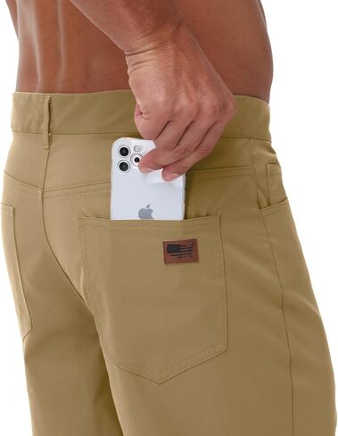 Men's Slim Fit Casual Golf Shorts Light-Stretch Dress Basic Shorts Classic-Fit 9" inch with 4 Pockets in Saudi Arabia