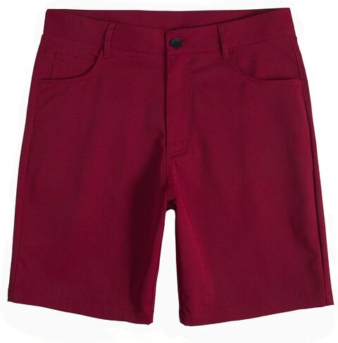 Men's Slim Fit Casual Golf Shorts Light-Stretch Dress Basic Shorts Classic-Fit 9" inch with 4 Pockets in Saudi Arabia