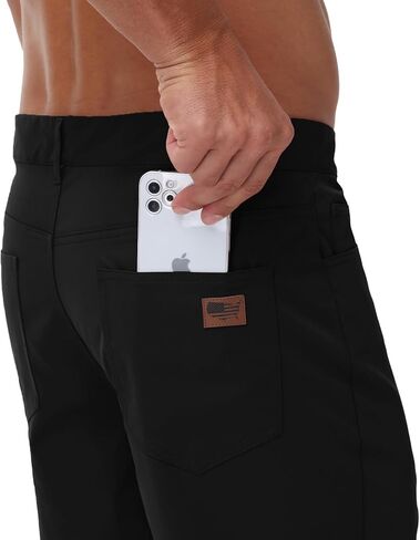 Men's Slim Fit Casual Golf Shorts Light-Stretch Dress Basic Shorts Classic-Fit 9" inch with 4 Pockets in Kuwait