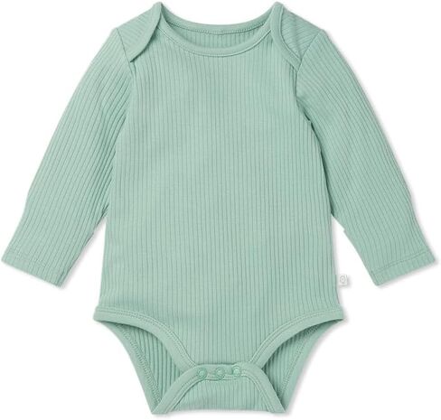 MORI Baby Unisex Long Sleeve Bodysuit Viscose from Bamboo and Organic Cotton - Comfortable Toddler Romper for Boys and Girls in Saudi Arabia