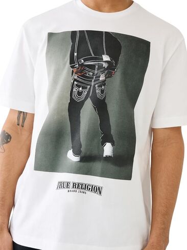 True Religion Men's Relaxed Bp Tee in Saudi Arabia