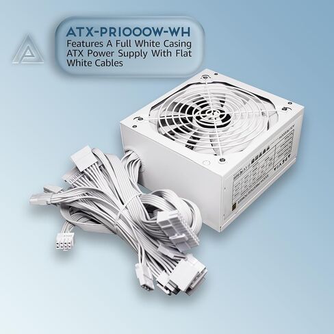 Apevia ATX-PR600W-WH Prestige 600W 80+ Gold Certified, RoHS Compliance, Active PFC ATX Gaming Power Supply White in Kuwait