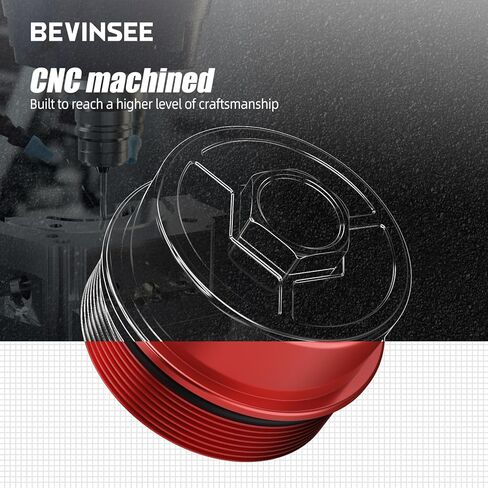 Bevinsee Oil Filter Housing Lid Cap with O-Ring 11421744000 11421741000 Compatible with BMW 323i 325i 328i 330i 525i 528i 530i M52 M54 M56 Engine E36 E46 E39 E46 E60 X3 X5 Z3 Z4, Aluminum, Silver in Kuwait