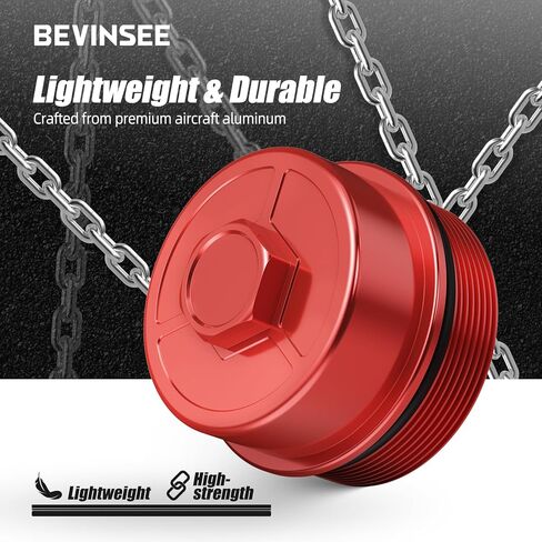 Bevinsee Oil Filter Housing Lid Cap with O-Ring 11421744000 11421741000 Compatible with BMW 323i 325i 328i 330i 525i 528i 530i M52 M54 M56 Engine E36 E46 E39 E46 E60 X3 X5 Z3 Z4, Aluminum, Silver in Kuwait