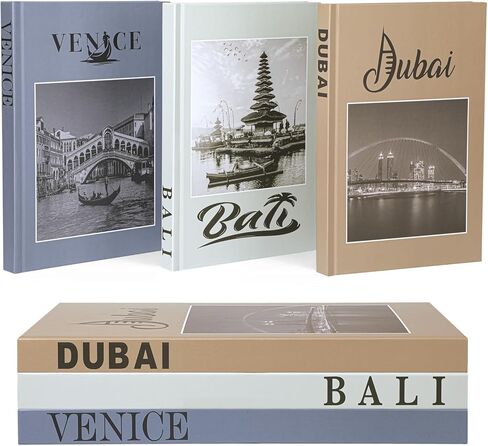 Decorative Books for Home Decor,Coffee Table Books with Real Blank Pages Set of 3,Gifts for Women Mom House Warming Gifts in Saudi Arabia