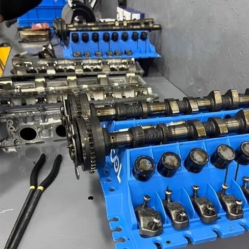 Zktool Engine Cylinder Head Organizer Valves Tool ، صينية أجزاء منظم المحرك ، صواني منظم Valvetrain ، منظم صينية رأس الأسطوانة ، أجزاء رأس أسطوانة المتجر (الصمامات ، الينابيع ، عمود الحدبة) in Kuwait