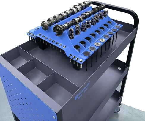 Zktool Engine Cylinder Head Organizer Valves Tool ، صينية أجزاء منظم المحرك ، صواني منظم Valvetrain ، منظم صينية رأس الأسطوانة ، أجزاء رأس أسطوانة المتجر (الصمامات ، الينابيع ، عمود الحدبة) in Kuwait