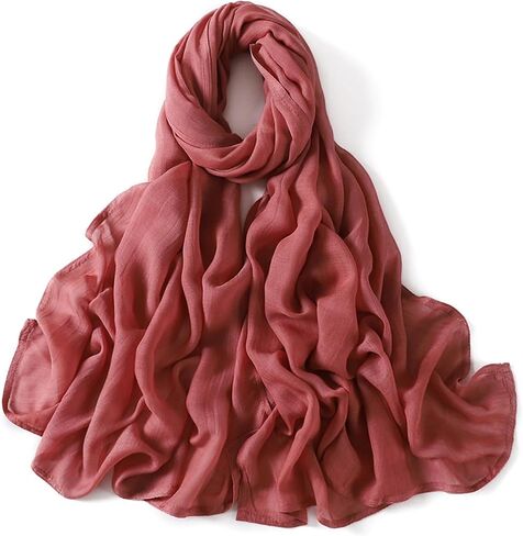 Viscose Hijab Scarf for Women Muslim Cotton Jersey Hijab Fashion Long Scarf Shawls in Kuwait
