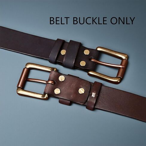 Single Prong Solid Brass Roller Replacement Belt Buckle, Antique Brass Finish Suitable for 1.5" (38MM) wide belts in Saudi Arabia
