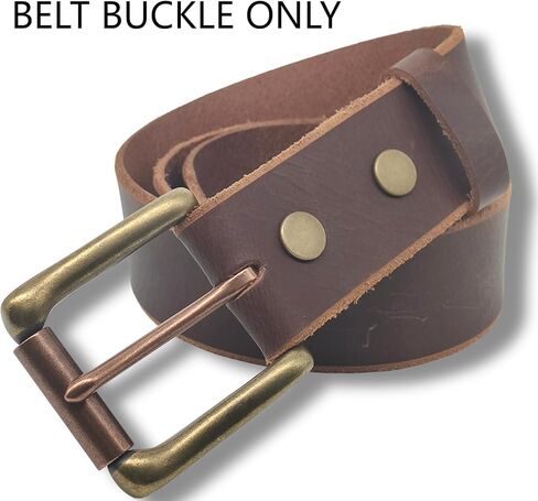 Single Prong Solid Brass Roller Replacement Belt Buckle, Antique Brass Finish Suitable for 1.5" (38MM) wide belts in Saudi Arabia
