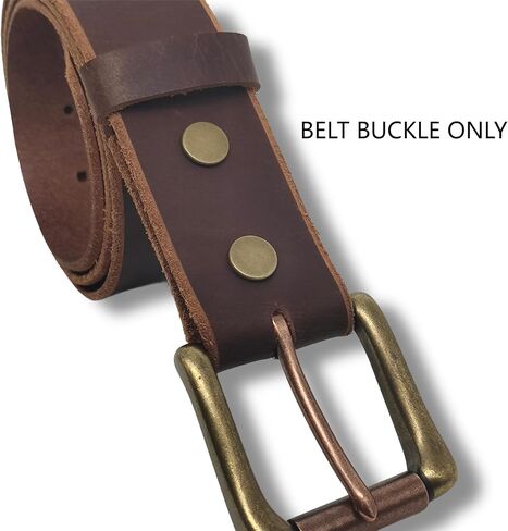 Single Prong Solid Brass Roller Replacement Belt Buckle, Antique Brass Finish Suitable for 1.5" (38MM) wide belts in Saudi Arabia