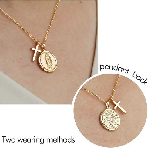 قلادة ذهبية للنساء عذراء مريم ملاك أنجل الفراشة قلادة أخت أمي جديدة الصداقة قلادة عيد ميلاد هدية عيد الميلاد in Kuwait