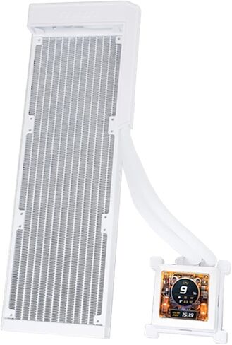 Lian Li Hydroshift 360 AIO - 3 مراوح ARGB مثبتة مسبقًا - مسار سائل تبريد مثبت على الجانب - شاشة LCD مقاس 2.88 بوصة - دقة 480 × 480 - لقطات شاشة ملتقطة أو مقاطع فيديو مسجلة - أبيض (HSLCD36RW) in Kuwait