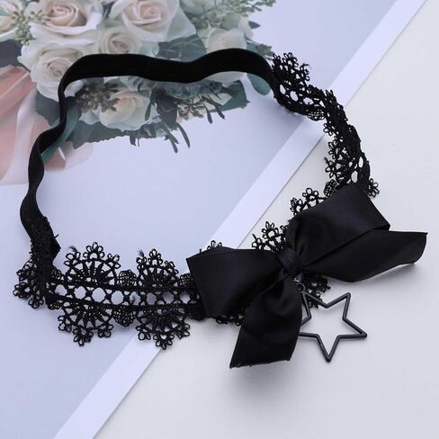Wedding Garters for Bride Black Ribbon Bow Lace Garter Belt Handmade Stretchy Lace Leg Garter with Crystal Cross in Saudi Arabia