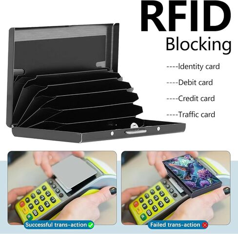 حامل بطاقة الائتمان ، تصميم الطائر الطنان Mini RFID حظر الألومنيوم محفظة ضئيلة المعادن الصلبة الصلبة سيلف محفظة معرف الحالة بطاقات الائتمان الصغيرة بطاقات العمل للنساء الرجال in Kuwait