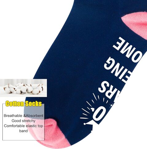 Belloxis 30th 40th 50th 60th 70th Birthday Gifts for Her 50th Birthday gifts for women Grip Crew Socks in Saudi Arabia