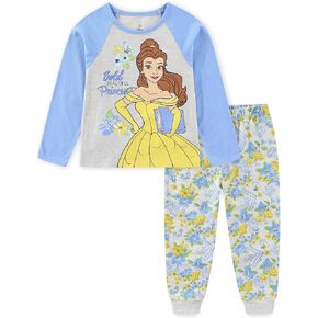 Disney Princess Belle Girls 2 Piece Shirt and Pants Set for Toddler and Big Kids